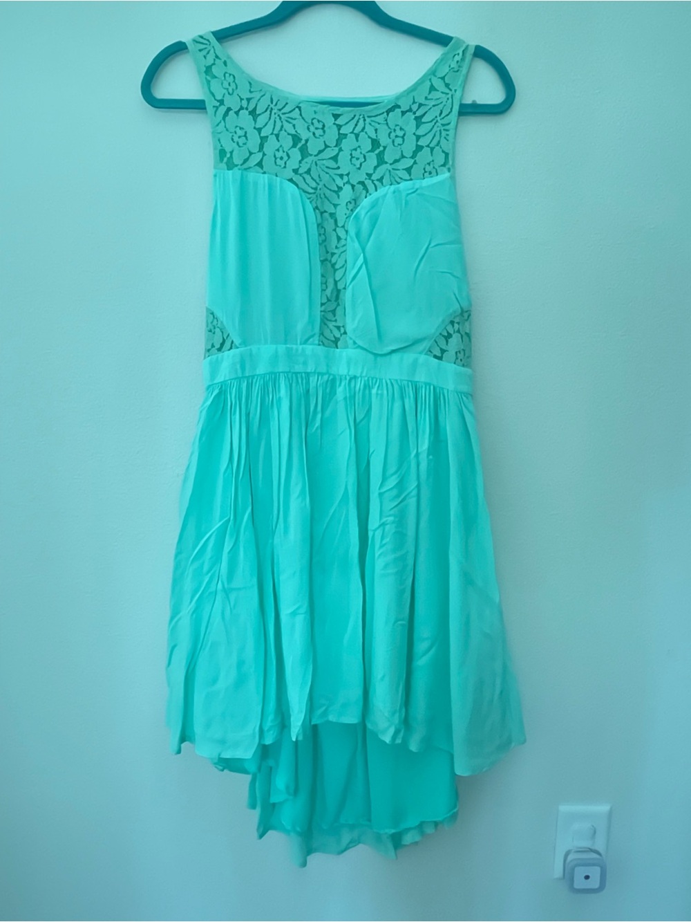 BCBGeneration Turquoise Chiffon Dress